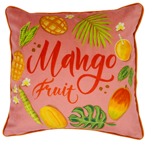 Mango, Pink - (45cm x 45cm) Cushion - Image 3